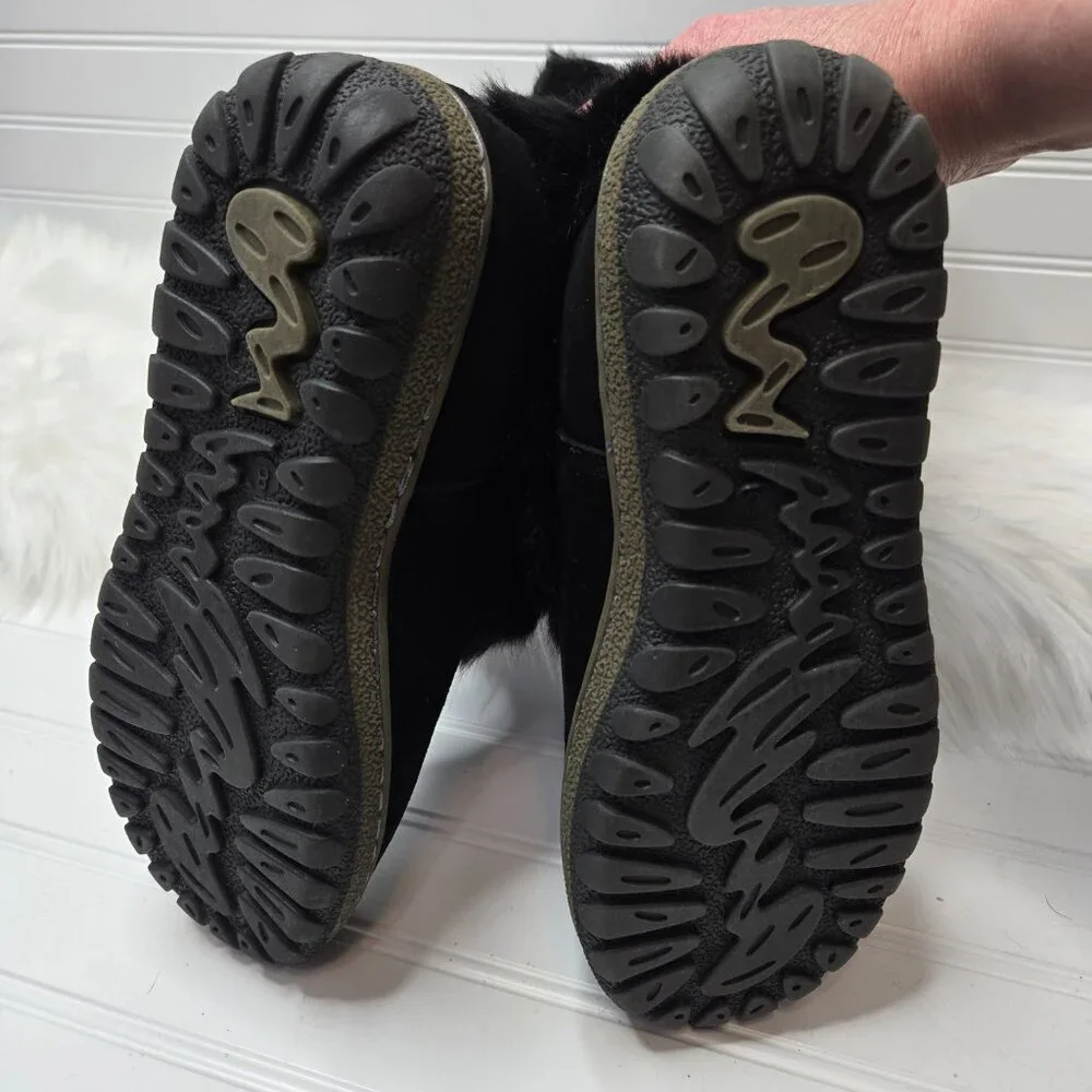 Wanderlust Women's Nika Black Fur Knee-High Boots Shoes 8 Wide W 1077498-9 New - Picture 13 of 16